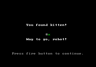 Robot Finds Kitten 7800 Screenthot 2